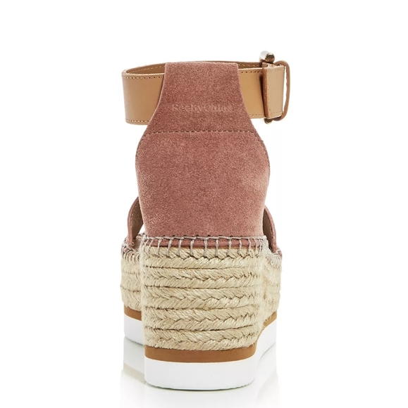 See by Chloe Gln Platform Wedge Espadrille Sandals - Picture 3 of 7